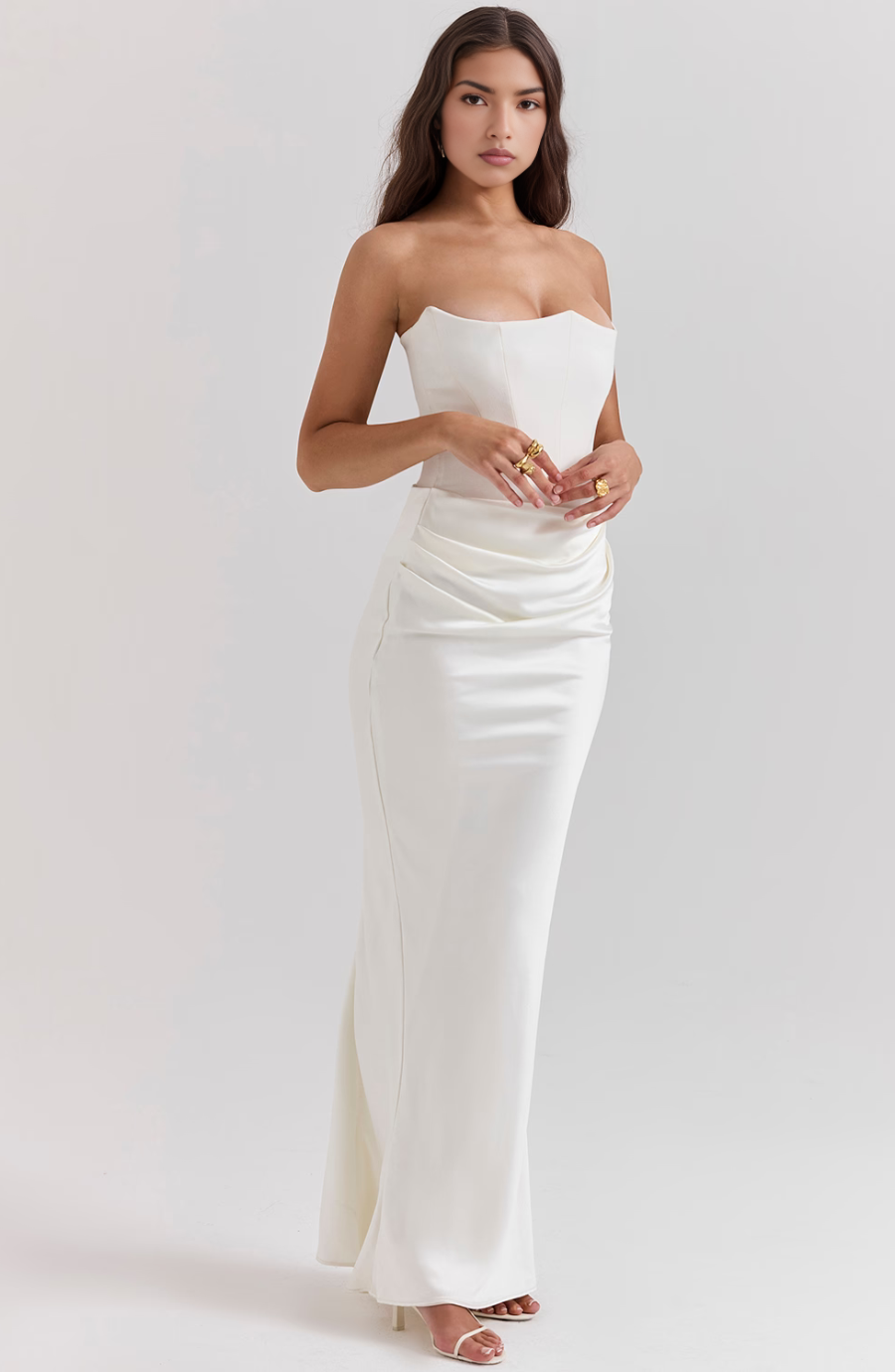 Gabriella | Alkalmi Strapless Ruha Női Maxi Testhezálló