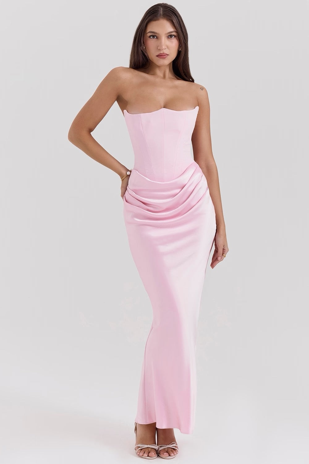 Gabriella | Alkalmi Strapless Ruha Női Maxi Testhezálló