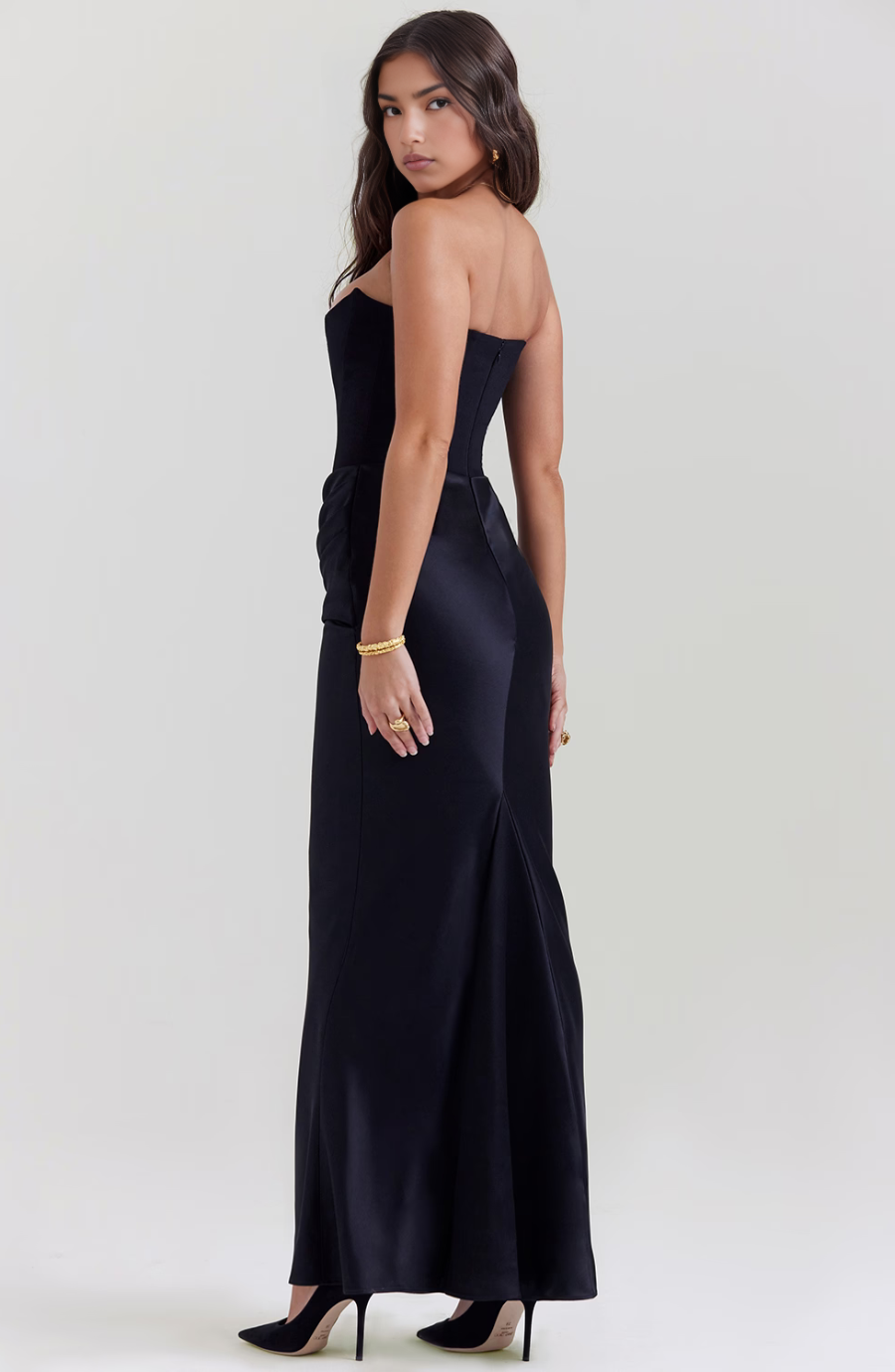 Gabriella | Alkalmi Strapless Ruha Női Maxi Testhezálló