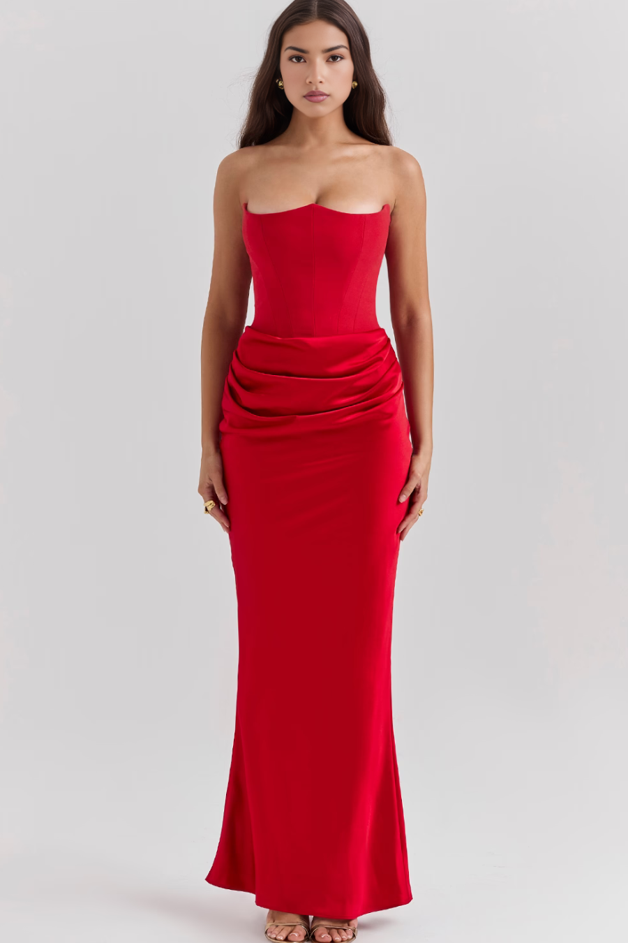 Gabriella | Alkalmi Strapless Ruha Női Maxi Testhezálló