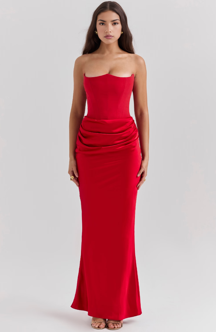 Gabriella | Alkalmi Strapless Ruha Női Maxi Testhezálló