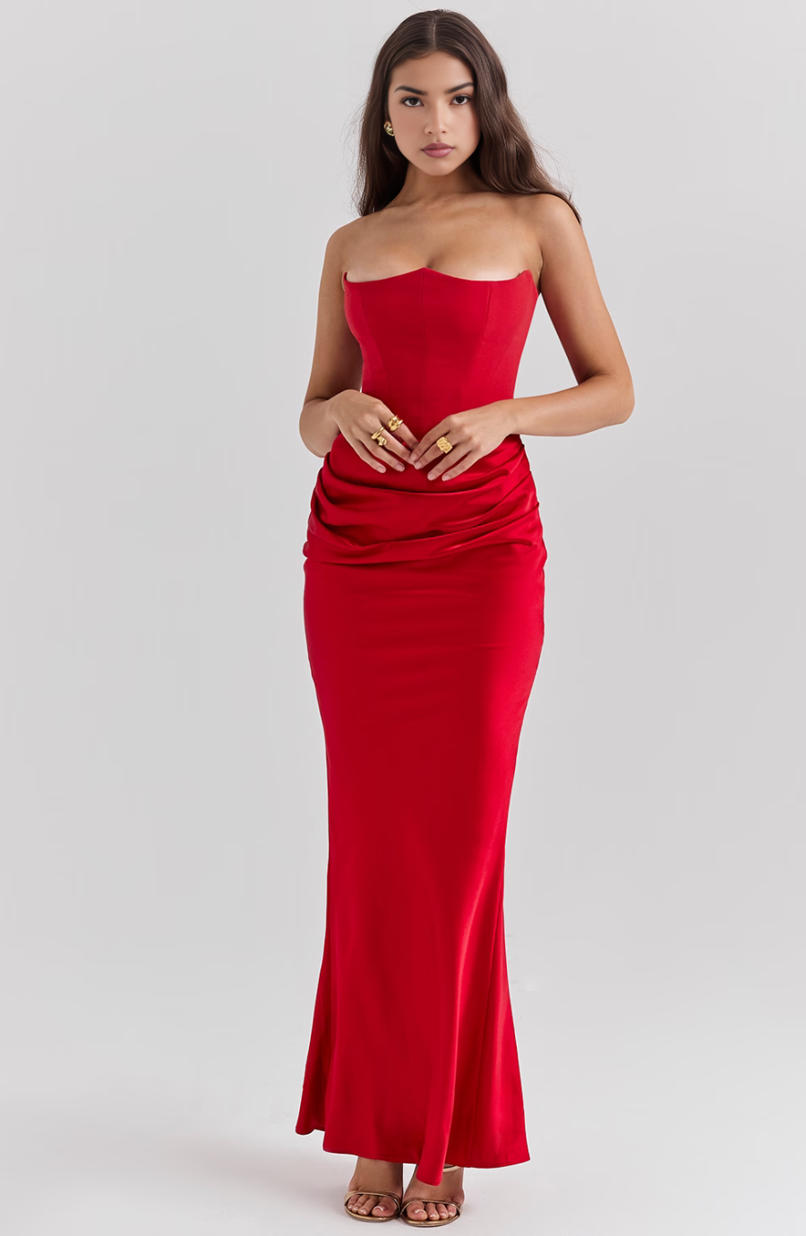 Gabriella | Alkalmi Strapless Ruha Női Maxi Testhezálló