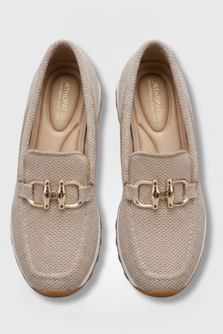 Gabriella | Ortopéd Loafer Női Hálós Fém Csatos