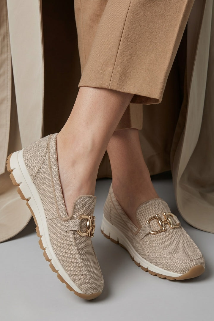 Gabriella | Ortopéd Loafer Női Hálós Fém Csatos