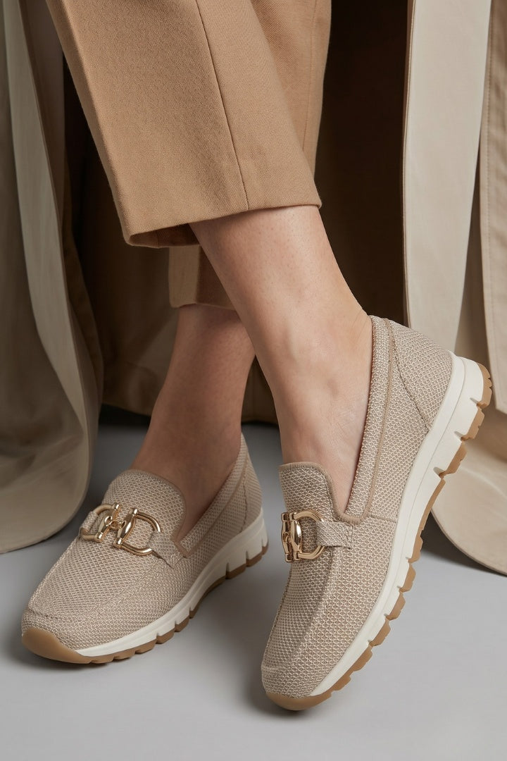 Gabriella | Ortopéd Loafer Női Hálós Fém Csatos