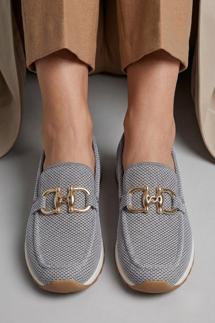 Gabriella | Ortopéd Loafer Női Hálós Fém Csatos