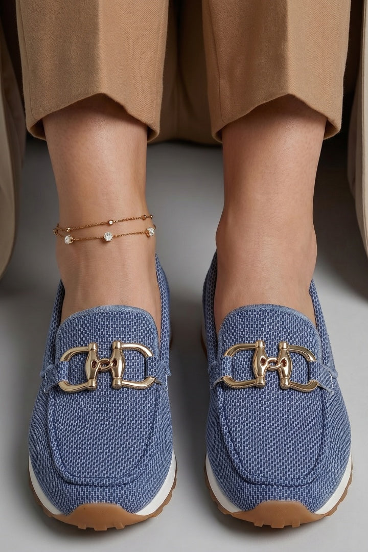 Gabriella | Ortopéd Loafer Női Hálós Fém Csatos
