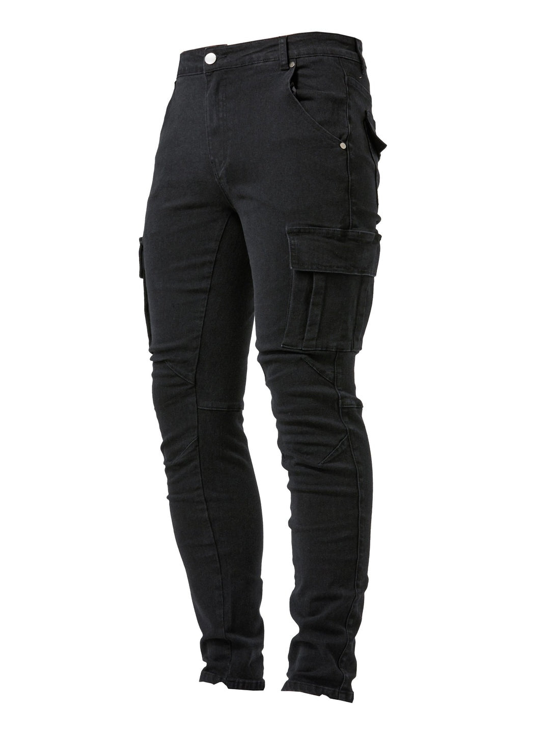 Gergő | Cargo Jeans Férfi Slim Fit Oldalzsebes
