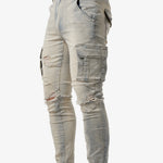 Gergő | Cargo Jeans Férfi Slim Fit Oldalzsebes