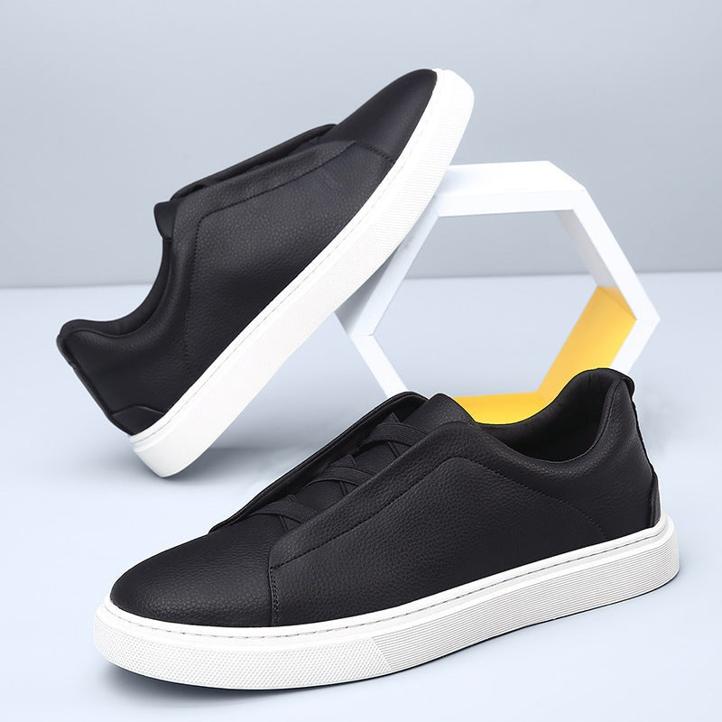 Gian | Sneaker Leder Herren Elastische Schnürung