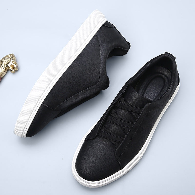 Gian | Sneaker Leder Herren Elastische Schnürung