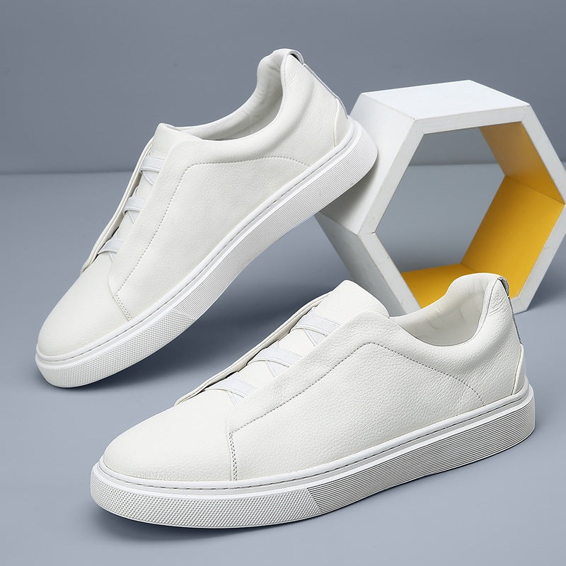 Gian | Sneaker Leder Herren Elastische Schnürung