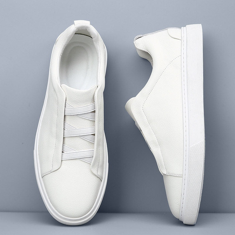 Gian | Sneaker Leder Herren Elastische Schnürung