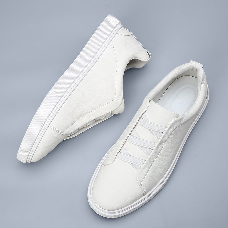 Gian | Sneaker Leder Herren Elastische Schnürung