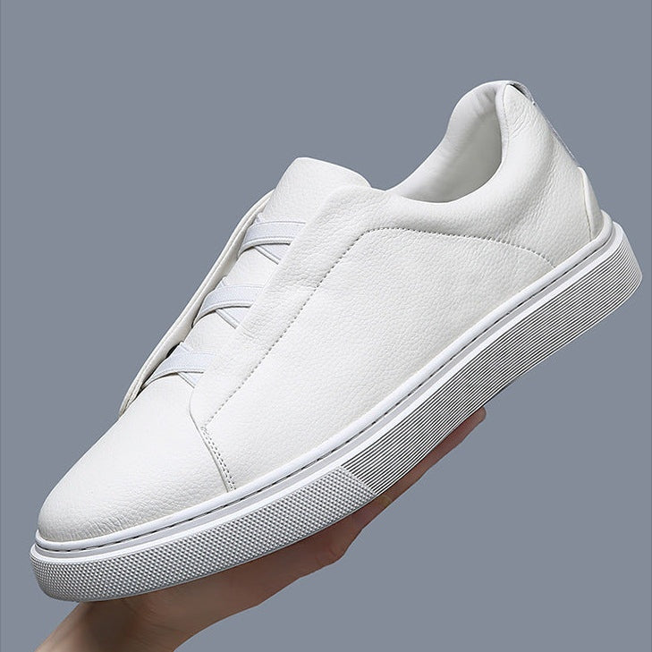 Gian | Sneaker Leder Herren Elastische Schnürung
