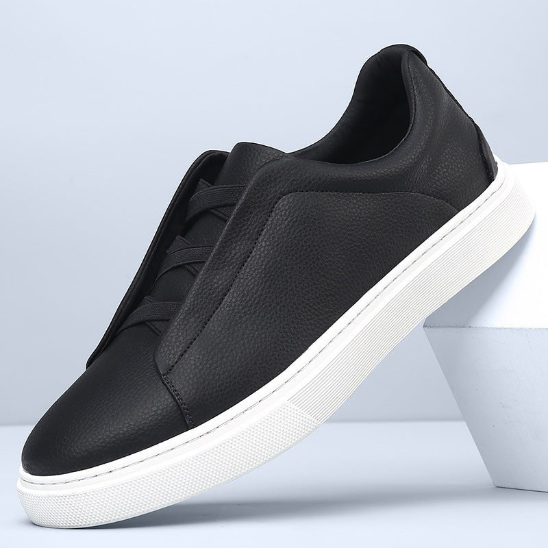 Gian | Sneaker Leder Herren Elastische Schnürung