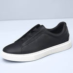 Gian | Sneaker Leder Herren Elastische Schnürung