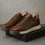 Hanna | Bőr Sneaker Női Platform Talpú Fűzős