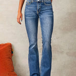 Hanna | Farmernadrág Magas Derekú Női Bővülő Szárú Jeans