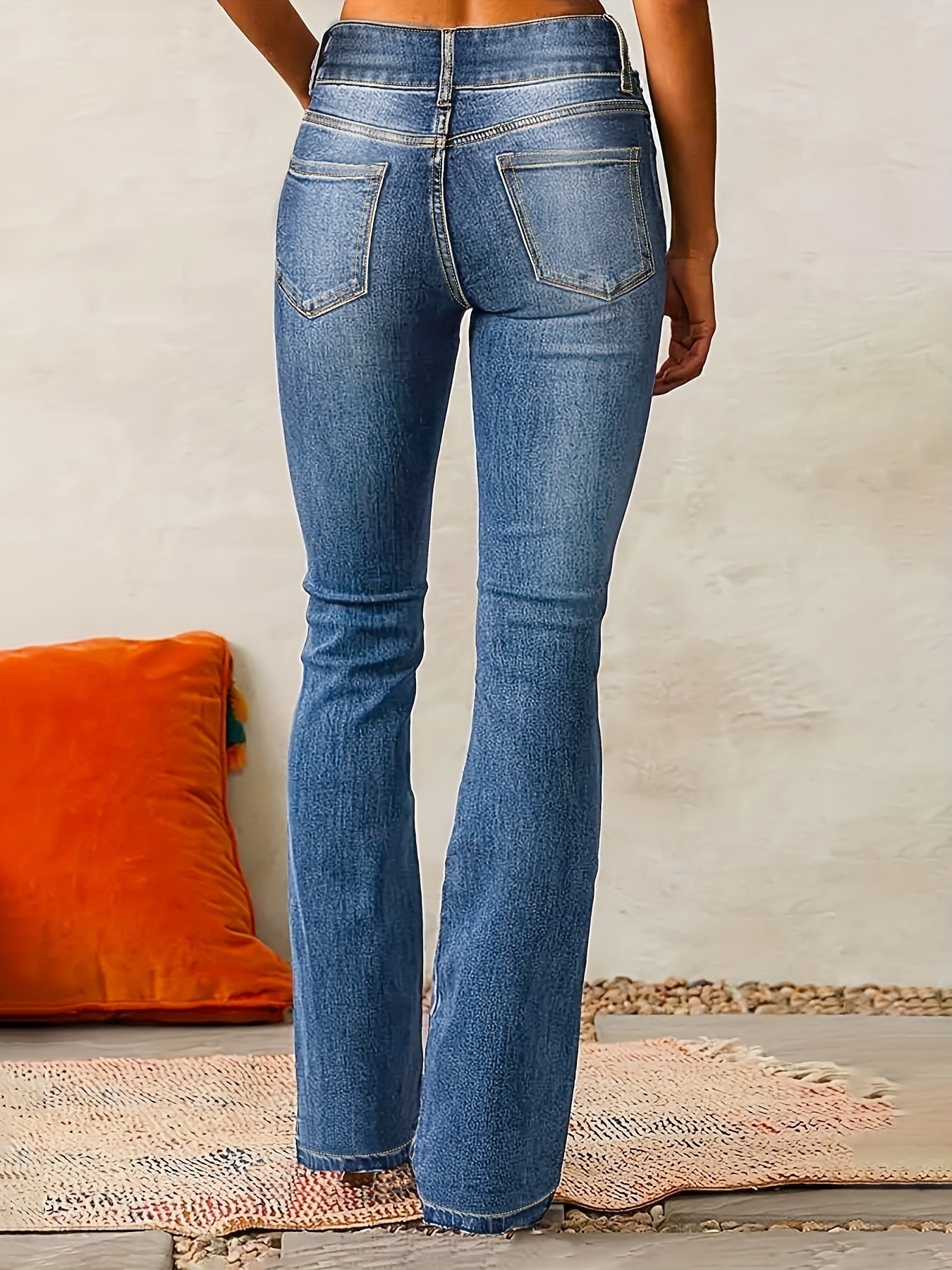 Hanna | Farmernadrág Magas Derekú Női Bővülő Szárú Jeans
