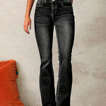 Hanna | Farmernadrág Magas Derekú Női Bővülő Szárú Jeans