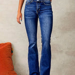 Hanna | Farmernadrág Magas Derekú Női Bővülő Szárú Jeans