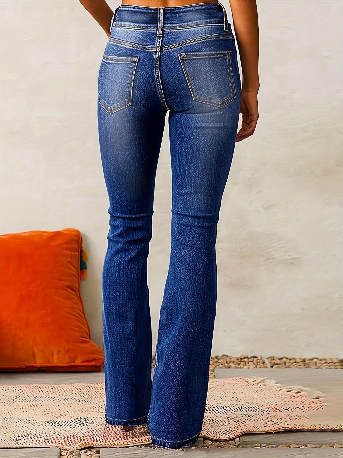 Hanna | Farmernadrág Magas Derekú Női Bővülő Szárú Jeans