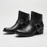 Hannah | Chelsea Boots Damen Leder Blockabsatz Schnalle