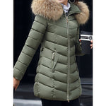 Hannah | Daunenjacke Damen mit Fellkapuze Gesteppt Winterparka