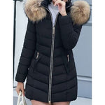 Hannah | Daunenjacke Damen mit Fellkapuze Gesteppt Winterparka