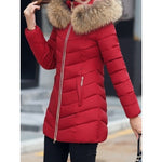 Hannah | Daunenjacke Damen mit Fellkapuze Gesteppt Winterparka