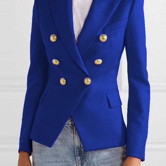 Heidi | Blazer Damen Zweireiher Goldknöpfe Tailliert