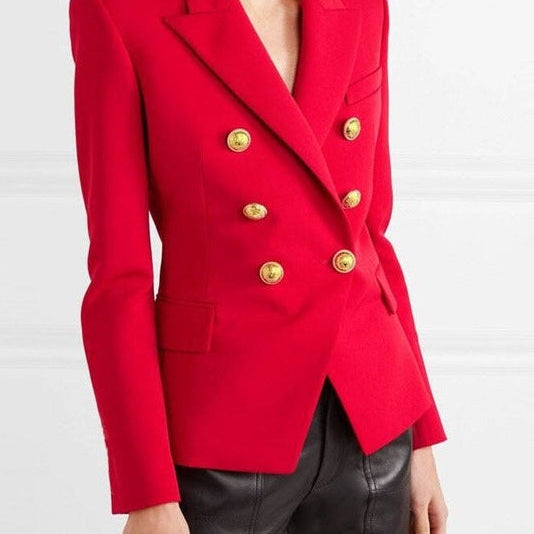 Heidi | Blazer Damen Zweireiher Goldknöpfe Tailliert