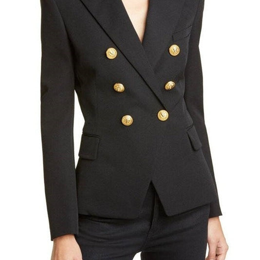 Heidi | Blazer Damen Zweireiher Goldknöpfe Tailliert