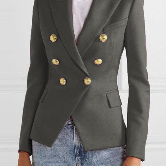 Heidi | Blazer Damen Zweireiher Goldknöpfe Tailliert