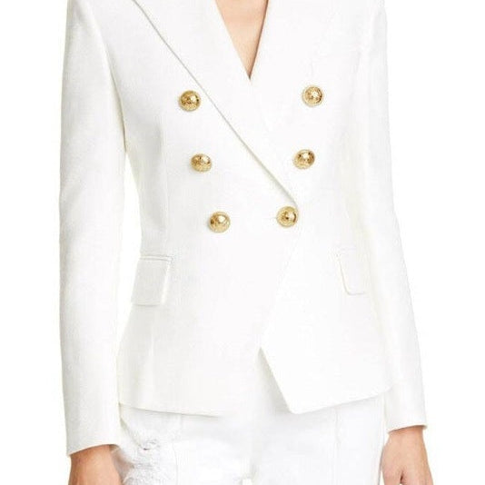 Heidi | Blazer Damen Zweireiher Goldknöpfe Tailliert