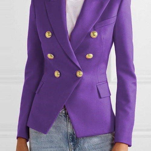 Heidi | Blazer Damen Zweireiher Goldknöpfe Tailliert