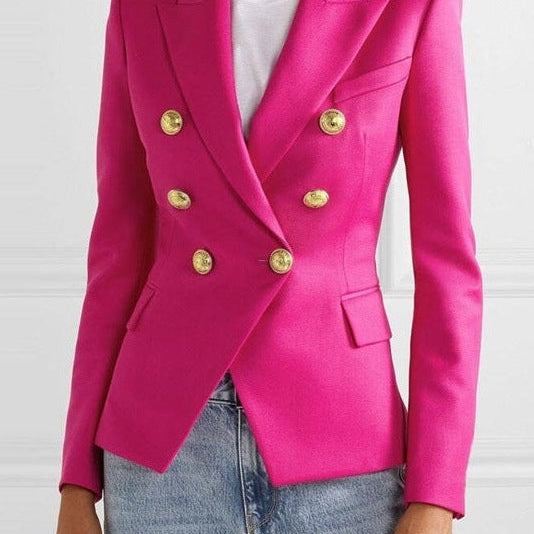 Heidi | Blazer Damen Zweireiher Goldknöpfe Tailliert