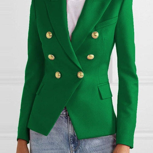 Heidi | Blazer Damen Zweireiher Goldknöpfe Tailliert