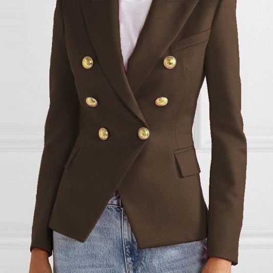 Heidi | Blazer Damen Zweireiher Goldknöpfe Tailliert