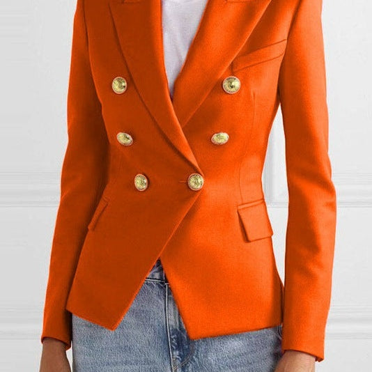 Heidi | Blazer Damen Zweireiher Goldknöpfe Tailliert