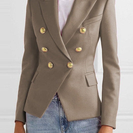 Heidi | Blazer Damen Zweireiher Goldknöpfe Tailliert