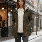 Heidi | Parka Damen mit Kapuze Wasserdicht Tailliert