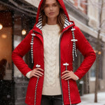 Heidi | Parka Damen mit Kapuze Wasserdicht Tailliert