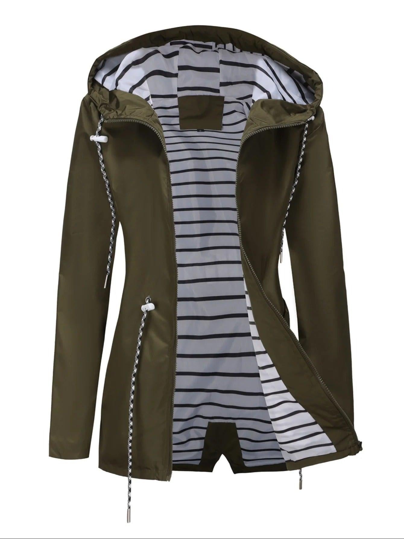 Heidi | Parka Damen mit Kapuze Wasserdicht Tailliert