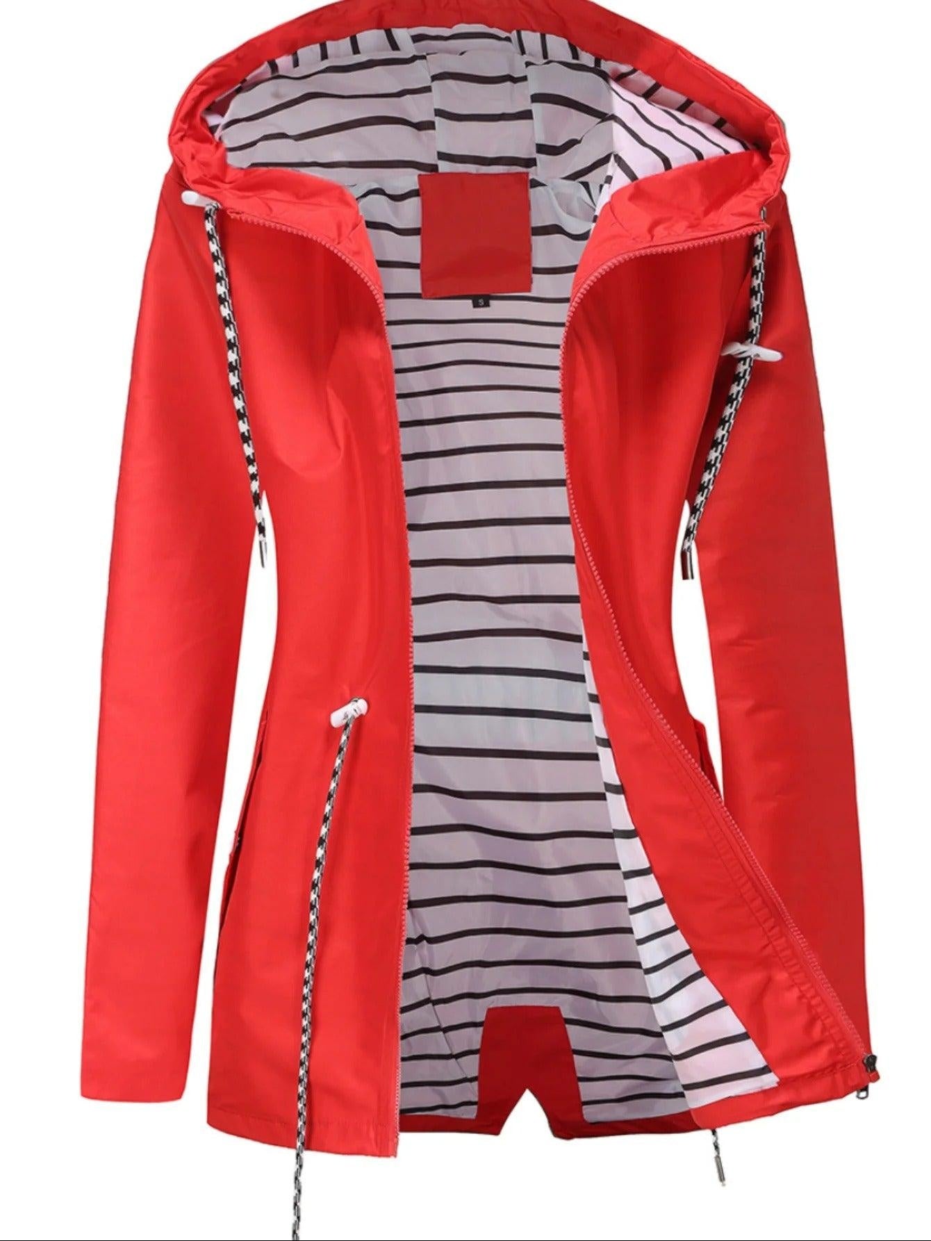 Heidi | Parka Damen mit Kapuze Wasserdicht Tailliert