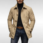 Hunor | Trench Coat Férfi Átmeneti Kabát Gombos