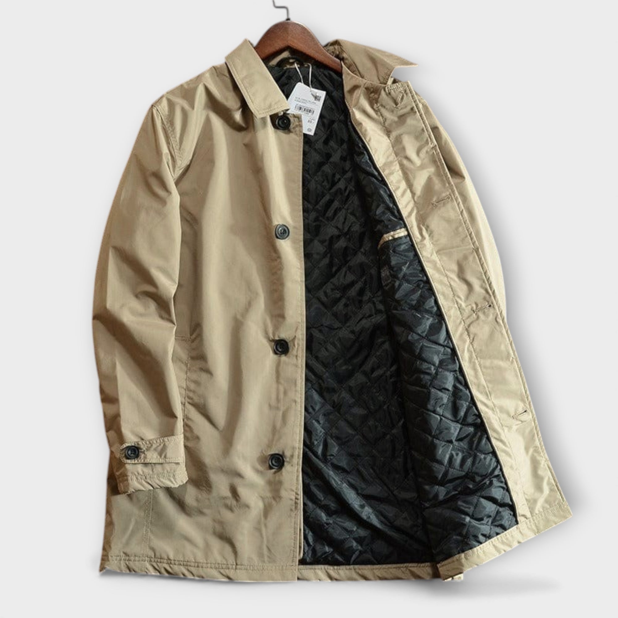 Hunor | Trench Coat Férfi Átmeneti Kabát Gombos