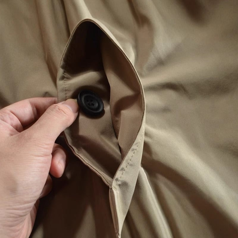 Hunor | Trench Coat Férfi Átmeneti Kabát Gombos