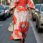 Ildikó | Alkalmi Midi Ruha Női Kimono Ujjú Övvel
